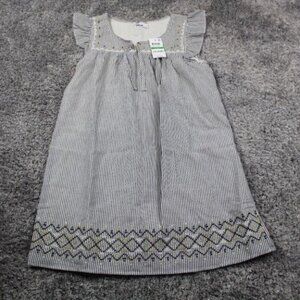 Epic Threads Girls Striped Cotton Shift Dress L
